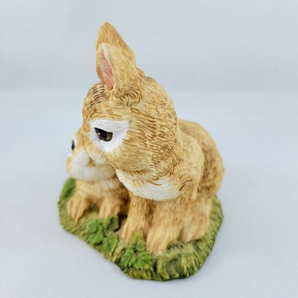 Bunny Rabbits Nature’s Friends Figurine 1989 Summit Collection Vintage Mom Baby - Picture 3 of 9